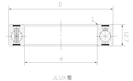 JLUX四点接触球密封等截面薄壁轴承 JLUX四点接触球密封等截面薄壁轴承