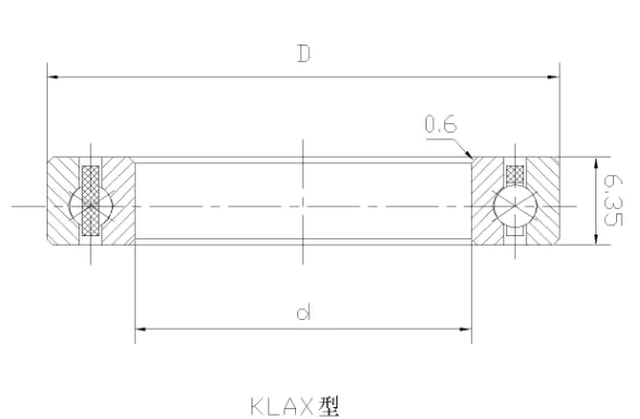 KLAX四点接触球等截面薄壁轴承 KLAX四点接触球等截面薄壁轴承